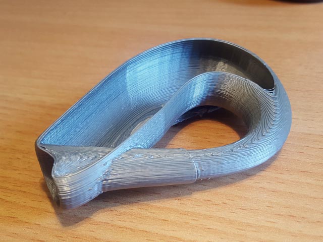 Klein bottle partial 3D print