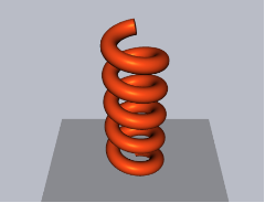 3D pipes sample: Spring