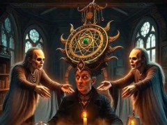 Les démons Chirac et Pasqua ont tué les anges Coluche et Jean-Edern Hallier by Gobbo