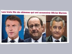Macron a donné l'ordre de tuer Marleix .. Mais il faut bien voir une chose, c'est que derrière Macron il y a Hollande .. Toutes les ventes du patrimoine français effectuées par Macron l'ont été sous couvert de Hollande, pour bien remplir les caisses du parti socialiste et faire élire à coups de milliards la sous-merde Macron .. Hollande est encore plus coupable que Macron dans ces ventes illégales, et c'est ces ventes illégales qui ont mené à l'assassinat de Marleix, donc Hollande est aussi coupable que Macron dans l'assassinat de Marleix .. Hollande et Macron ont décidé en réunion avec Darmanin et Retailleau de tuer Marleix, car Marleix l'incorruptible allait les faire tomber tous .. Et c'est hyper grave parce que là ce n'est pas deux pauvres femmes qui ont été tuées (Alexandra et Camille Sonac), ce n'est pas un clown qui a été tué (Coluche), ce n'est pas un critique littéraire qui a été tué (Jean-Edern Hallier), là c'est un politique de première importance qui a été assassiné, député Maire sénateur tout ce que tu veux un très gros légume de l'opposition, un membre du système, avec des relations et des alliances en béton avec d'autres puissants du système .. Hollande et Macron ont fait une grosse connerie en tuant Marleix, mais ils étaient coincés, ils ne pouvaient pas faire autrement, Marleix s'entêtait à les faire tomber, ils l'ont buté tant que le pouvoir suprême était entre leurs mains .. Mais Hollande et Macron risquent gros .. Beaucoup de Républicains n'ont pas accepté l'assassinat de Marleix, des gens qui risquent d'être au pouvoir d'ici peu .. C'est pourquoi il est vital pour Hollande et Macron de conserver le pouvoir de leur côté avec un Glucksmann, un Darmanin ou un Retailleau ou une Royal .. Et qu'ils sont prêts à tuer encore pour ça .. La Présidentielle ça va être le far-west, on aura encore des morts .. Qui est le principal coupable de toute cette merde ? C'est Hollande le responsable de cet enfer, c'est Hollande qui a coulé la France, c'est Hollande qui a assassiné Marleix .. C'est Hollande qui a mis Macron le psychopathe sur le trône, Hollande est responsable de tous nos malheurs, maudit sois-tu vermine sans dents .. by Gobbo Macron a donné l'ordre de tuer Marleix .. Mais il faut bien voir une chose, c'est que derrière Macron il y a Hollande .. Toutes les ventes du patrimoine français effectuées par Macron l'ont été sous couvert de Hollande, pour bien remplir les caisses du parti socialiste et faire élire à coups de milliards la sous-merde Macron .. Hollande est encore plus coupable que Macron dans ces ventes illégales, et c'est ces ventes illégales qui ont mené à l'assassinat de Marleix, donc Hollande est aussi coupable que Macron dans l'assassinat de Marleix .. Hollande et Macron ont décidé en réunion avec Darmanin et Retailleau de tuer Marleix, car Marleix l'incorruptible allait les faire tomber tous .. Et c'est hyper grave parce que là ce n'est pas deux pauvres femmes qui ont été tuées (Alexandra et Camille Sonac), ce n'est pas un clown qui a été tué (Coluche), ce n'est pas un critique littéraire qui a été tué (Jean-Edern Hallier), là c'est un politique de première importance qui a été assassiné, député Maire sénateur tout ce que tu veux un très gros légume de l'opposition, un membre du système, avec des relations et des alliances en béton avec d'autres puissants du système .. Hollande et Macron ont fait une grosse connerie en tuant Marleix, mais ils étaient coincés, ils ne pouvaient pas faire autrement, Marleix s'entêtait à les faire tomber, ils l'ont buté tant que le pouvoir suprême était entre leurs mains .. Mais Hollande et Macron risquent gros .. Beaucoup de Républicains n'ont pas accepté l'assassinat de Marleix, des gens qui risquent d'être au pouvoir d'ici peu .. C'est pourquoi il est vital pour Hollande et Macron de conserver le pouvoir de leur côté avec un Glucksmann, un Darmanin ou un Retailleau ou une Royal .. Et qu'ils sont prêts à tuer encore pour ça .. La Présidentielle ça va être le far-west, on aura encore des morts .. Qui est le principal coupable de toute cette merde ? C'est Hollande le responsable de cet enfer, c'est Hollande qui a coulé la France, c'est Hollande qui a assassiné Marleix .. C'est Hollande qui a mis Macron le psychopathe sur le trône, Hollande est responsable de tous nos malheurs, maudit sois-tu vermine sans dents .. by Gobbo