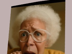 Old lady by JoyfulFlatBedTruck