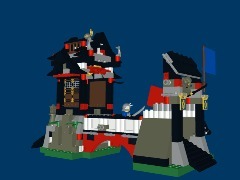 Lego bridge by Dumbcomics