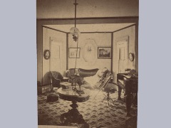 Woman lying on a couch by OldSpirituals
