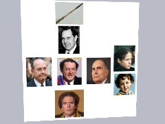 Diagramme de l'assassinat de Coluche et Jean-Edern Hallier par les monstres Pasqua, Chirac et Mitterrand .. by Gobbo