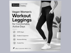 Vegan Women’s Workout Leggings for Comfortable, Active Days by Veganoliviaj