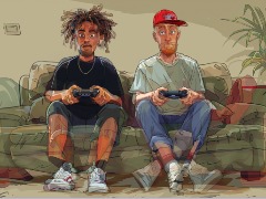 Video game bros by FreeBasegfx