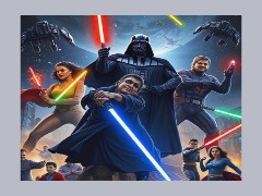 Star wars with justice league  by Realdaveo