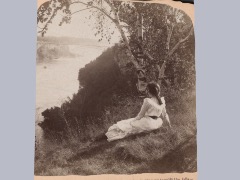Autumn beauties along Niagara's precipitous banks, looking up toward the falls, U.S.A. by SomeCallMePoe