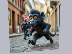 Les Policiers Veulent émasculer Le Jeune Singe Qui A Piné Lara Croft .. by Gobbo